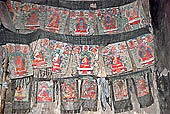 Ladakh - Tikse gompa, statues of the gonkang